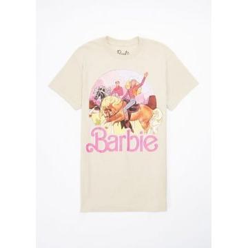 Camiseta Barbie con estampado de vaquera Arena