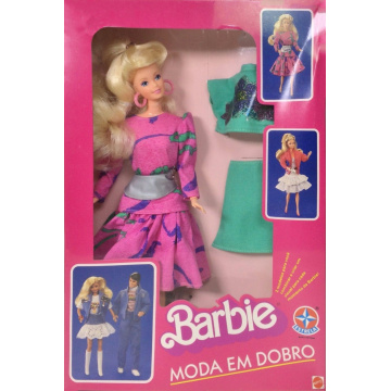 Muñeca Barbie Moda Em Dobro (Estrela)