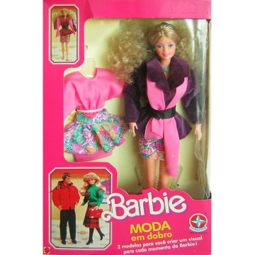 Muñeca Barbie Moda Em Dobro (Estrela)