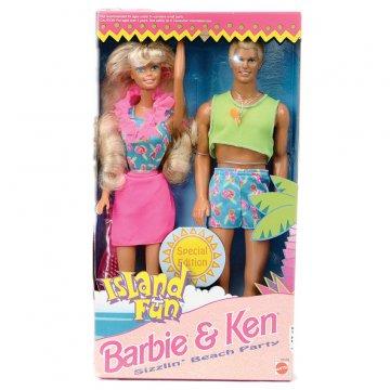 Set de regalo de muñecas Island Fun Barbie