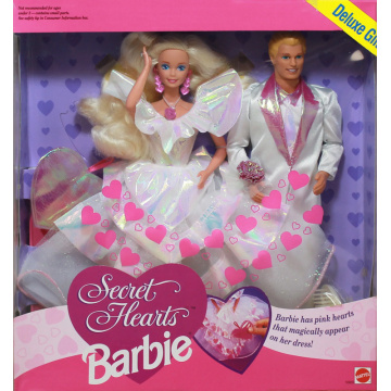 Set de regalo pack Deluxe de 2 Barbie Ken Secret Hearts