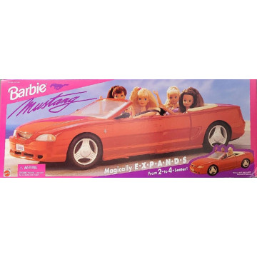 Mattel Barbie Mustang Convertible se expande mágicamente