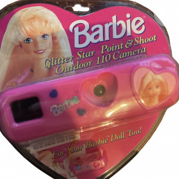 Cámara Barbie Point & Shoot 110 Flash Glitter Star