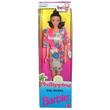 Philippine Islands Barbie II  (Vestido corto rosa con flores)