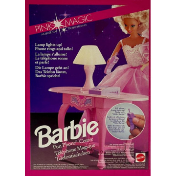 Barbie Teléfono Mágico Pink Magic Muebles brillantes