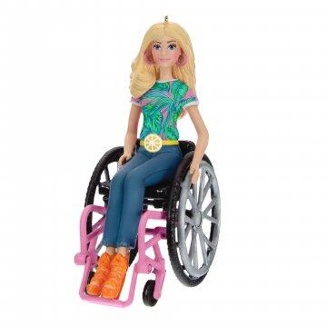 Adorno Barbie Fashionista en silla de ruedas