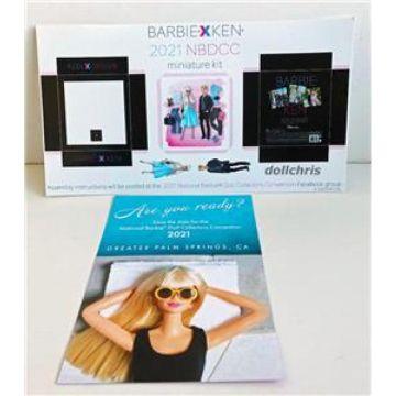 2021 Barbie Convention Barbie X Ken Miniature Gift Set Box Kit Mattel Diorama