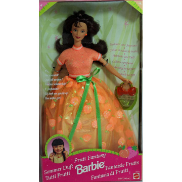 Muñeca Barbie Sorbete de melocotón Fantasía de Frutas (morena) exclusiva Avon
