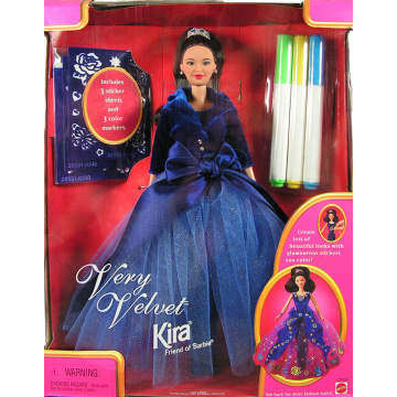 Muñeca Kira Barbie Very Velvet (asiática, azul)