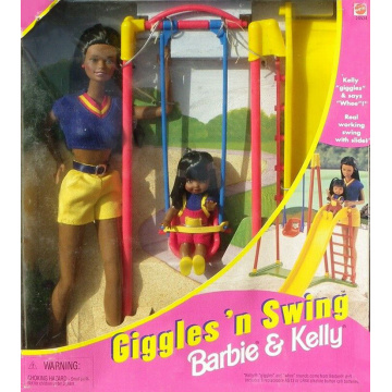 Muñeca Barbie® Giggles N Swing ™ y muñeca Kelly®- AA
