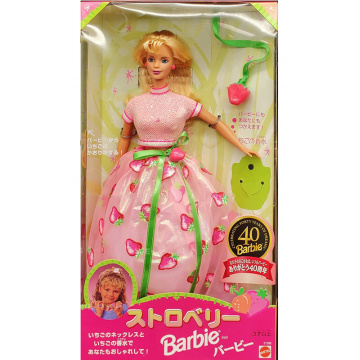 Muñeca Barbie Fresa Fantasía de Frutas (rubia) Versión Japón