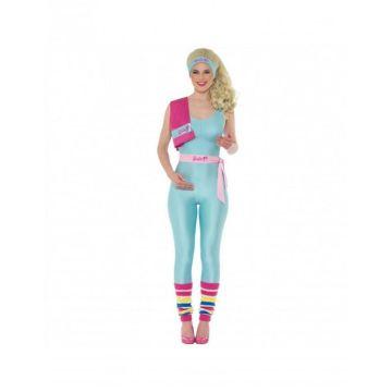 Disfraz de barbie gimnasta de los 80