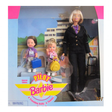 Set de regalo Pilot Barbie - Travelling Kelly & Tommy