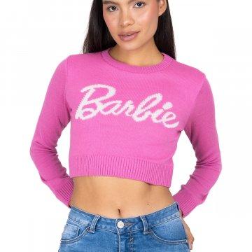 Suéter Crop Tejido Barbie