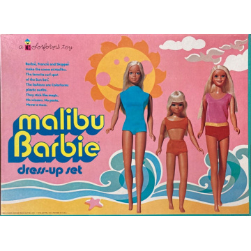 Set Malibu Barbie Colorforms Dress-Up