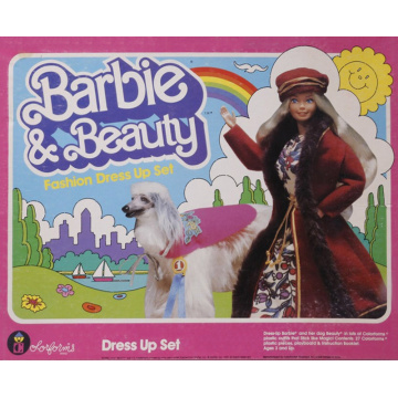 Set Barbie & Beauty Colorforms Fashion Dress Up
