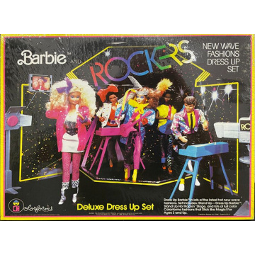 Set  Barbie Rockers Colorforms Deluxe Dress Up