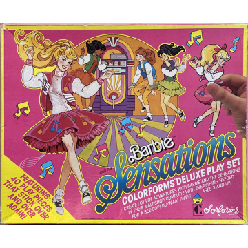 Set Deluxe Barbie And The Sensations Colorforms Dress-Up