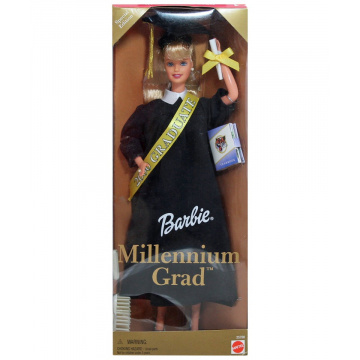 Muñeca Barbie Millennium Grad Black Gown