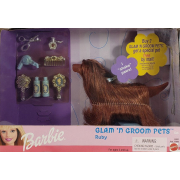 Ruby Barbie Glam N Groom Pets