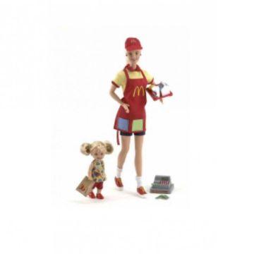Muñecas Barbie y Kelly McDonald's (Caucásica)