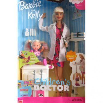 Muñecas Barbie y Kelly Pediatra