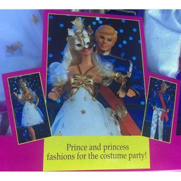 Modas Barbie y Ken en una gran cita como Príncipe y Princesa