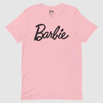 Barbie Classic Logo camiseta rosa unisex