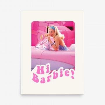 Póster ¡Hola Barbie! en descapotable - Barbie La película