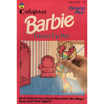 Colorforms Barbie Dress Up Travel Pak