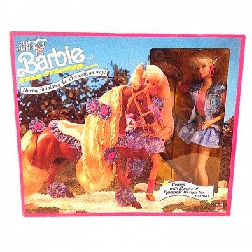 Set de regalo muñeca Barbie y cabllo Star Stepper All American Barbie