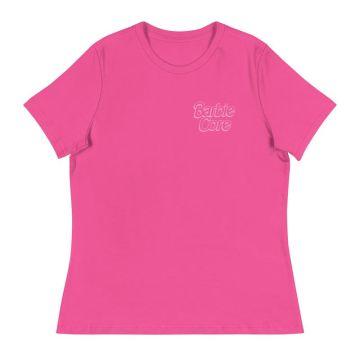 Camiseta ancha para mujer con Logo clásico Barbiecore