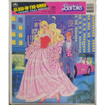 Barbie Dream-Glow Glow in the dark frame tray puzzle