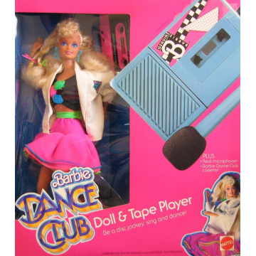 Muñeca Barbie Dance Club & Reproductor de Cassette