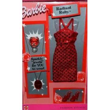 Moda Radiant Ruby Jewel Sparkle Barbie Fashion Avenue