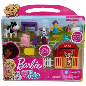 Set Barbie Pets Play Farm