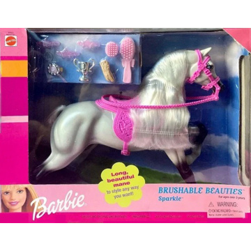 Caballo Sparkle Barbie Brushable Beauties