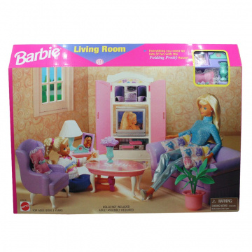 Set de juegos Sala de estar Barbie Folding Pretty House