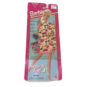 Barbie Sleep n Fun Fashions Vestido de noche Traje Ropa de fiesta de pijamas