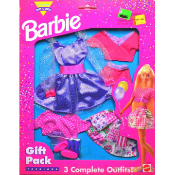 3 conjuntos completos Barbie Gift Pack Fashions