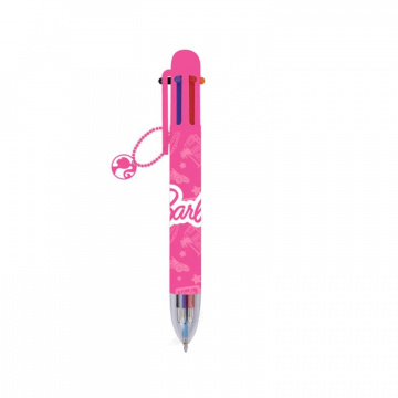 Bolígrafo 8 colores Barbie - fucsia