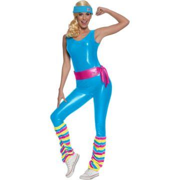 Disfraz de barbie gimnasta de los 80