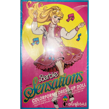 Barbie y The Sensations Colorforms Dress-Up Doll
