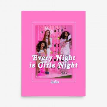 Póster Cada noches es noche de chicas – Barbie la película