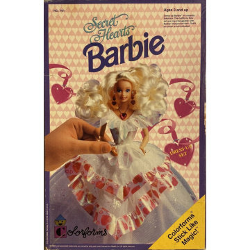 Set de juegos Secret Hearts Barbie Dress-Up Colorforms