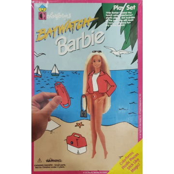 Play Set Baywatch Barbie Colorforms