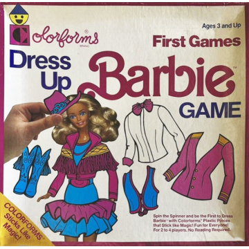 Barbie Doll Dress Up Colorforms First Game