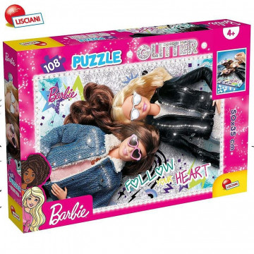 Puzzle infantil Barbie con piedras brillantes