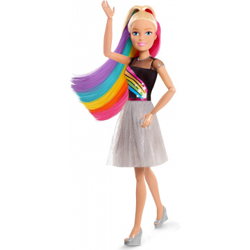 Best Fashion Friend - Rainbow Sparkle - Barbie 28 pulgas (rubia)