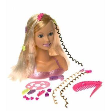 Cabeza de Peinado Barbie Color Curls